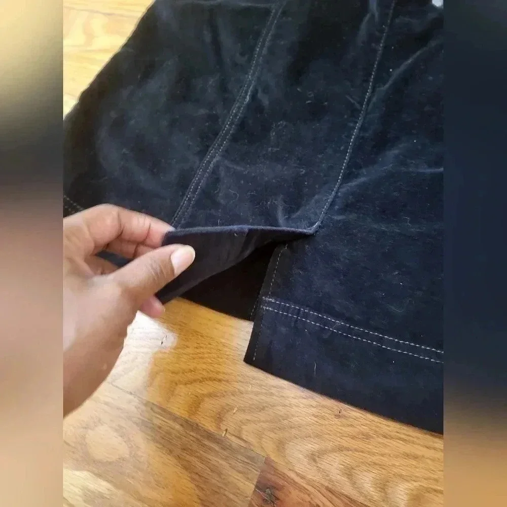 Athleta Roseville Flint Dark Grey Velvet Mini Skirt(8)